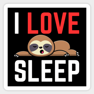 I Love Sleep Sticker